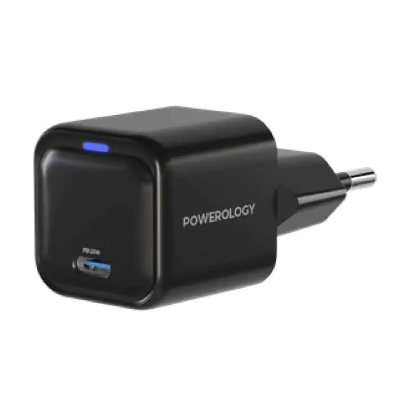 Powerology Charger Ultra-Compact 20W Gan PD EU